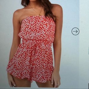 Barely worn oh polly floral romper